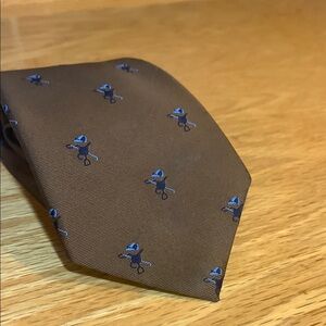 Brooks Brothers Brown and Blue Silk Tie